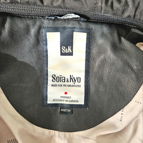 Soia & Kyo leather jacket, Black, Size XXS - Picture 9 of 10